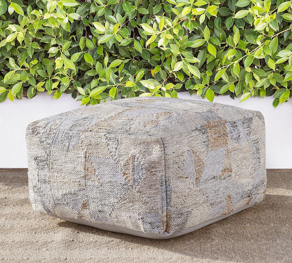 Naomi Handwoven Indoor/Outdoor Pouf
