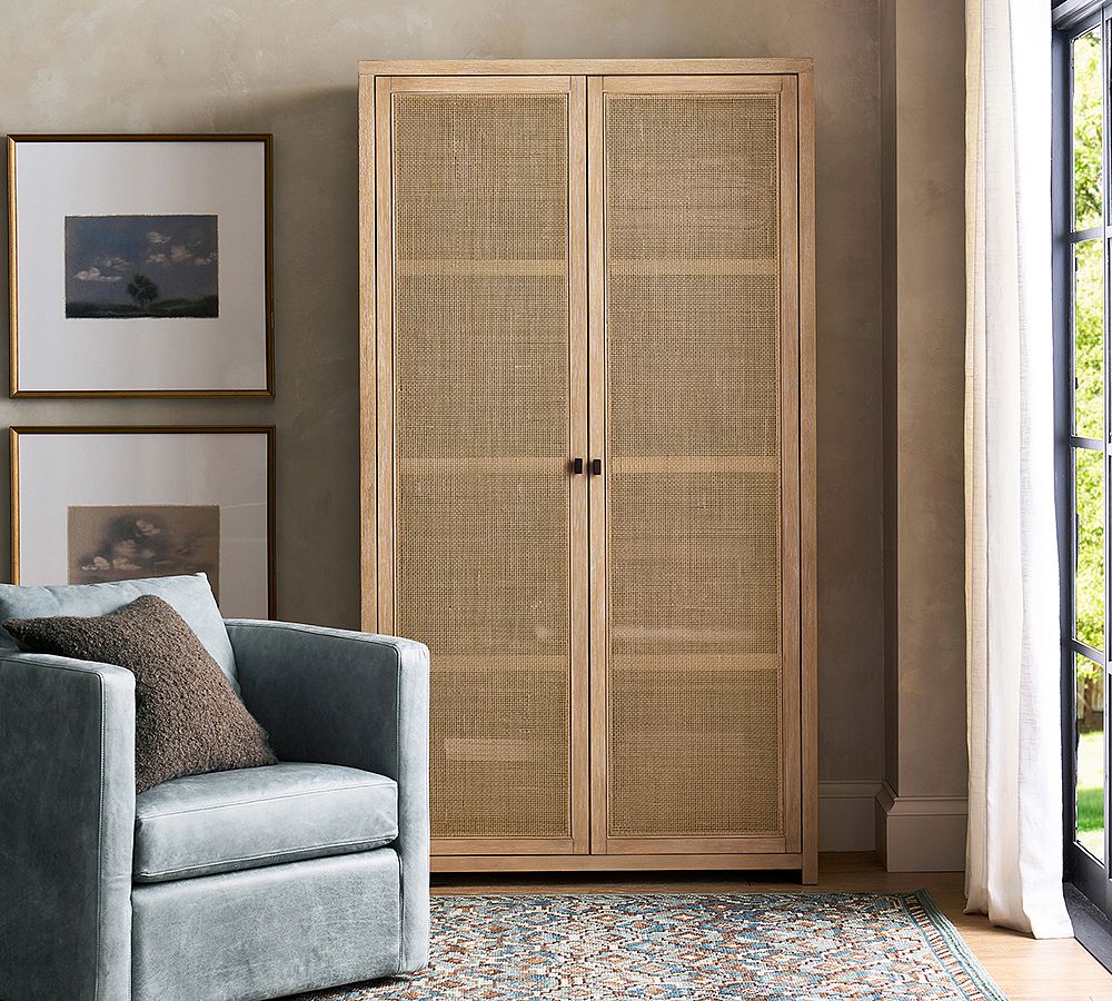 Modern Farmhouse Tall Storage Cabinet (44&quot;)