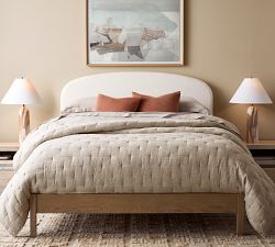 Arlo Upholstered Crowned Wall Mounted Headboard