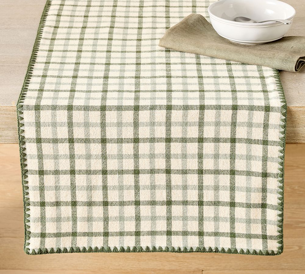 Theo Plaid Cotton Table Runner