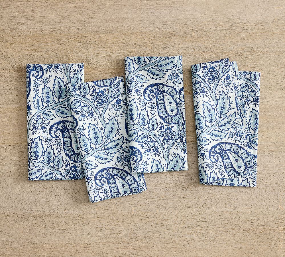 Karina Paisley Organic Cotton Napkins - Set of 4
