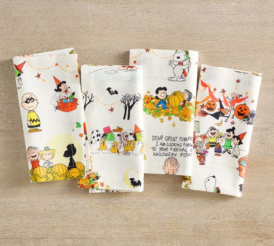 Peanuts™ Great Pumpkin Organic Cotton Napkins - Set of 4