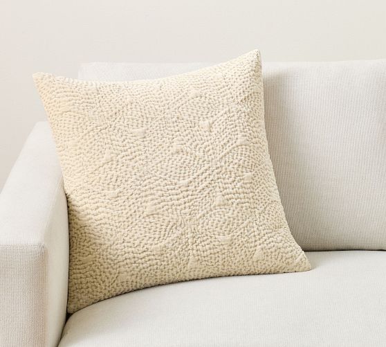 Follette Quilted Velvet Pillow