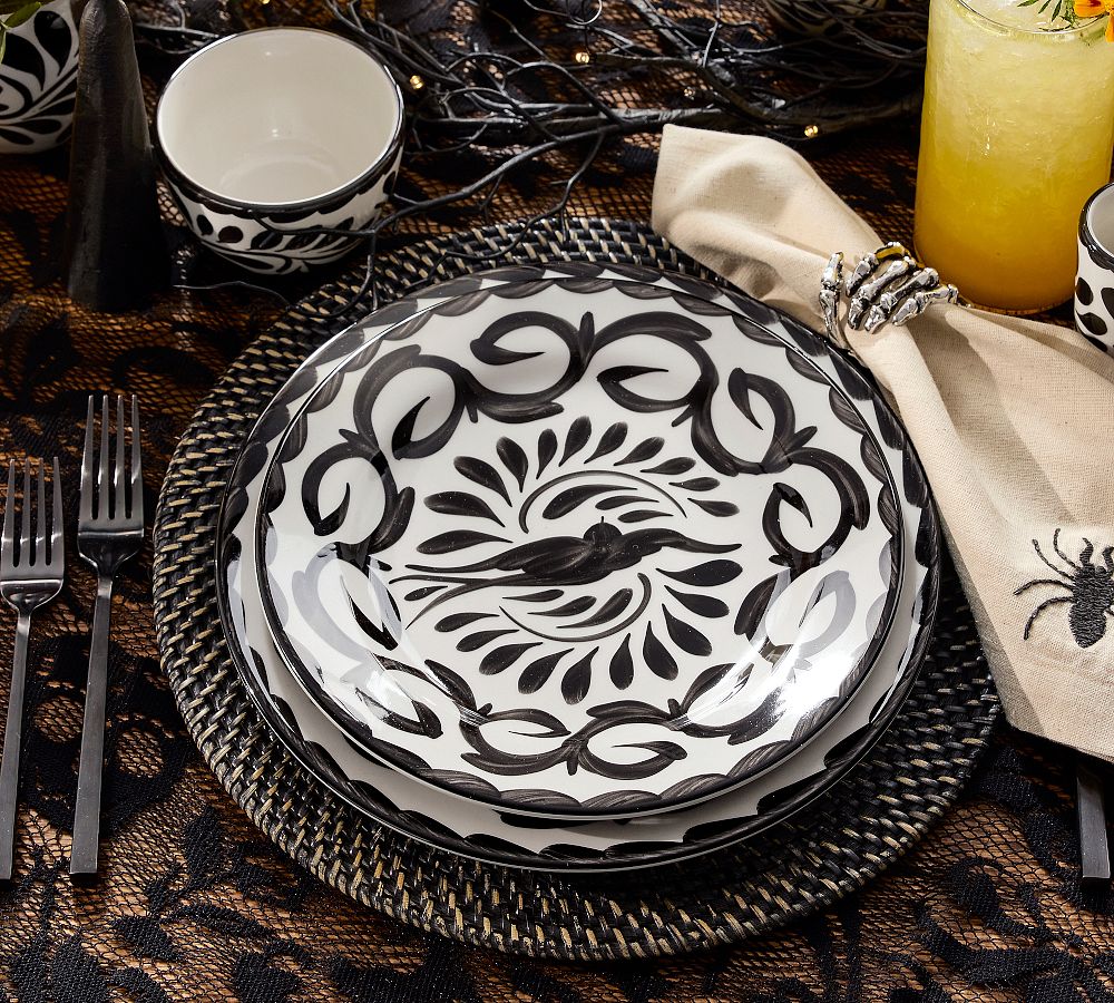 Puebla Porcelain Salad Plates - Set of 4