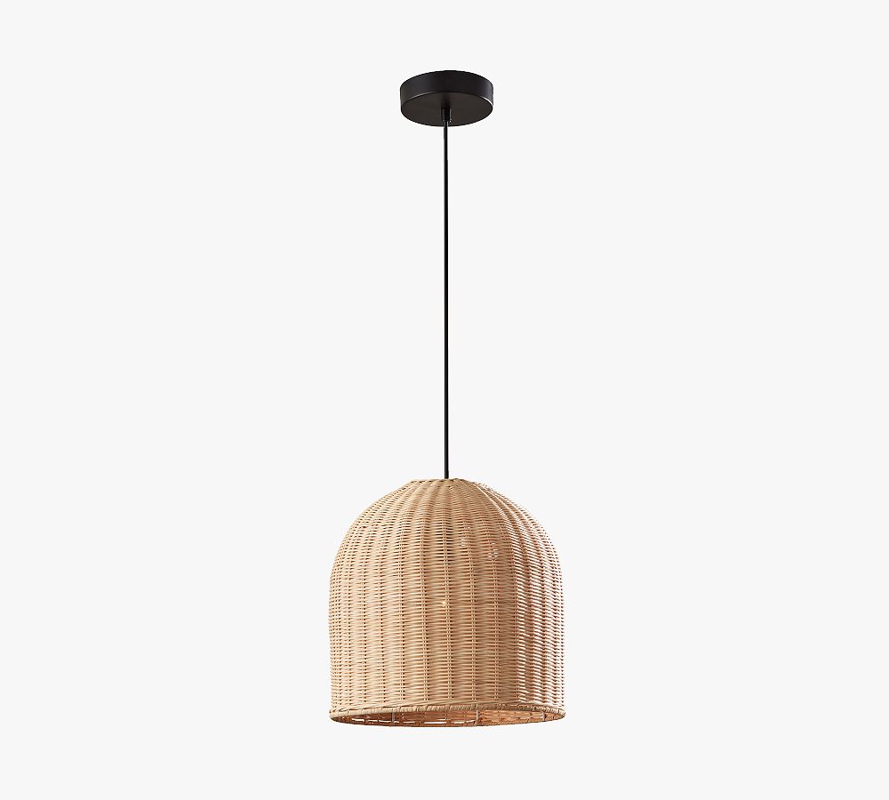 Silvia Handwoven Rattan Pendant (12&quot;)