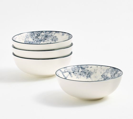 Brandon Maxwell Groveland Toile Cereal Bowls - Set of 4 | Pottery Barn