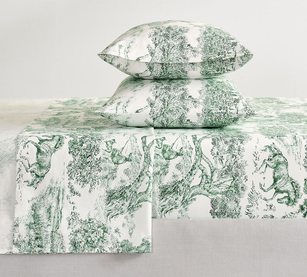 Queen Size - Brandon Maxwell Groveland Toile Sheet Set