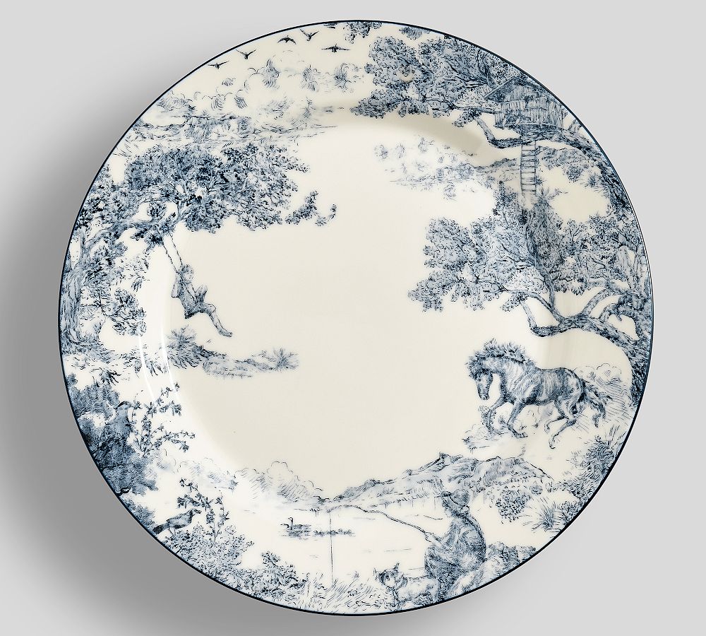 Brandon Maxwell Groveland Toile Dinner Plates - Set of 4