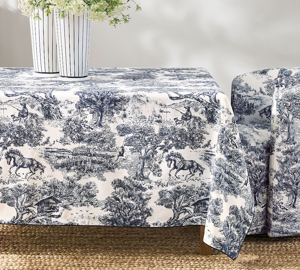 Brandon Maxwell Groveland Toile Tablecloth