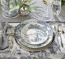 Brandon Maxwell Groveland Toile Salad Plates - Mixed Set of 4