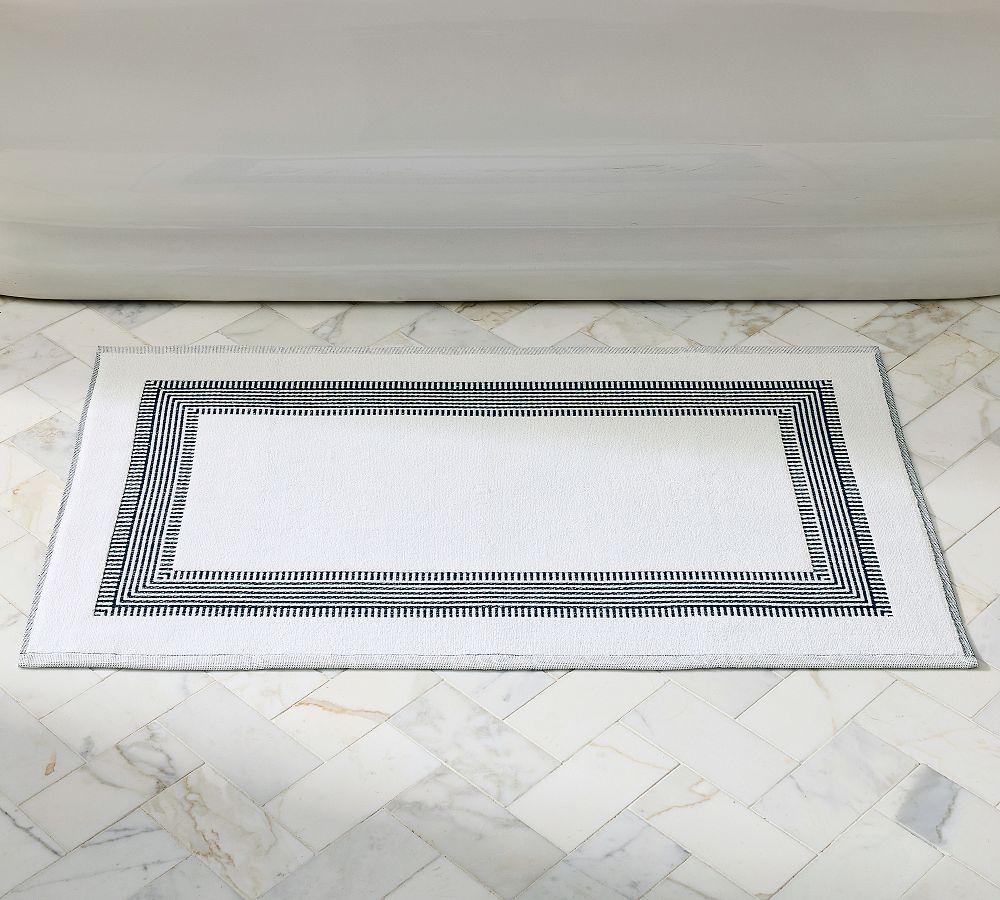 Brandon Maxwell Cortland Grosgrain Bath Mat