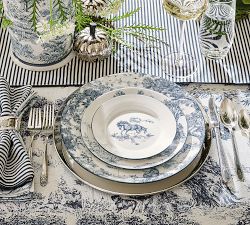 Brandon Maxwell Groveland Toile Appetizer Plates - Mixed Set of 4