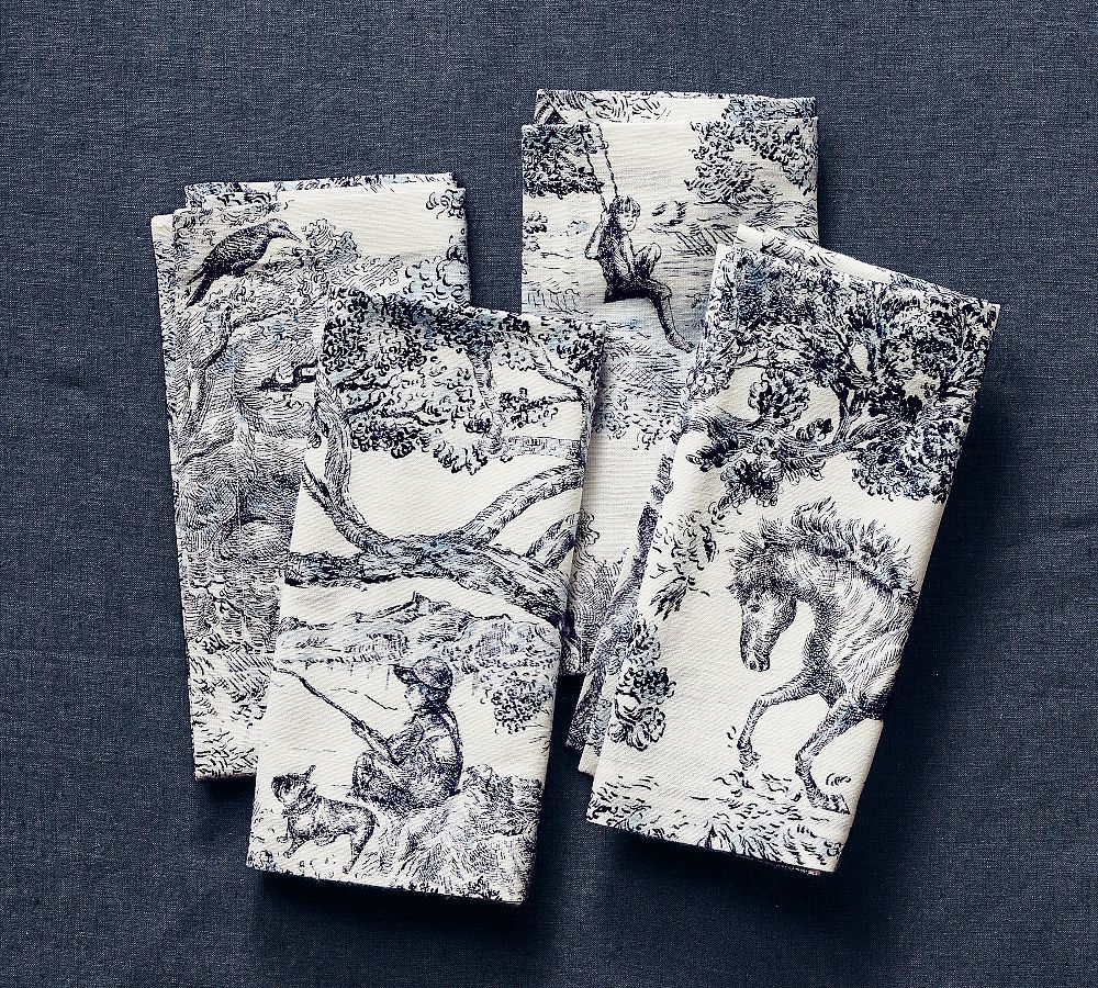 Brandon Maxwell Groveland Toile Napkins - Set of 4