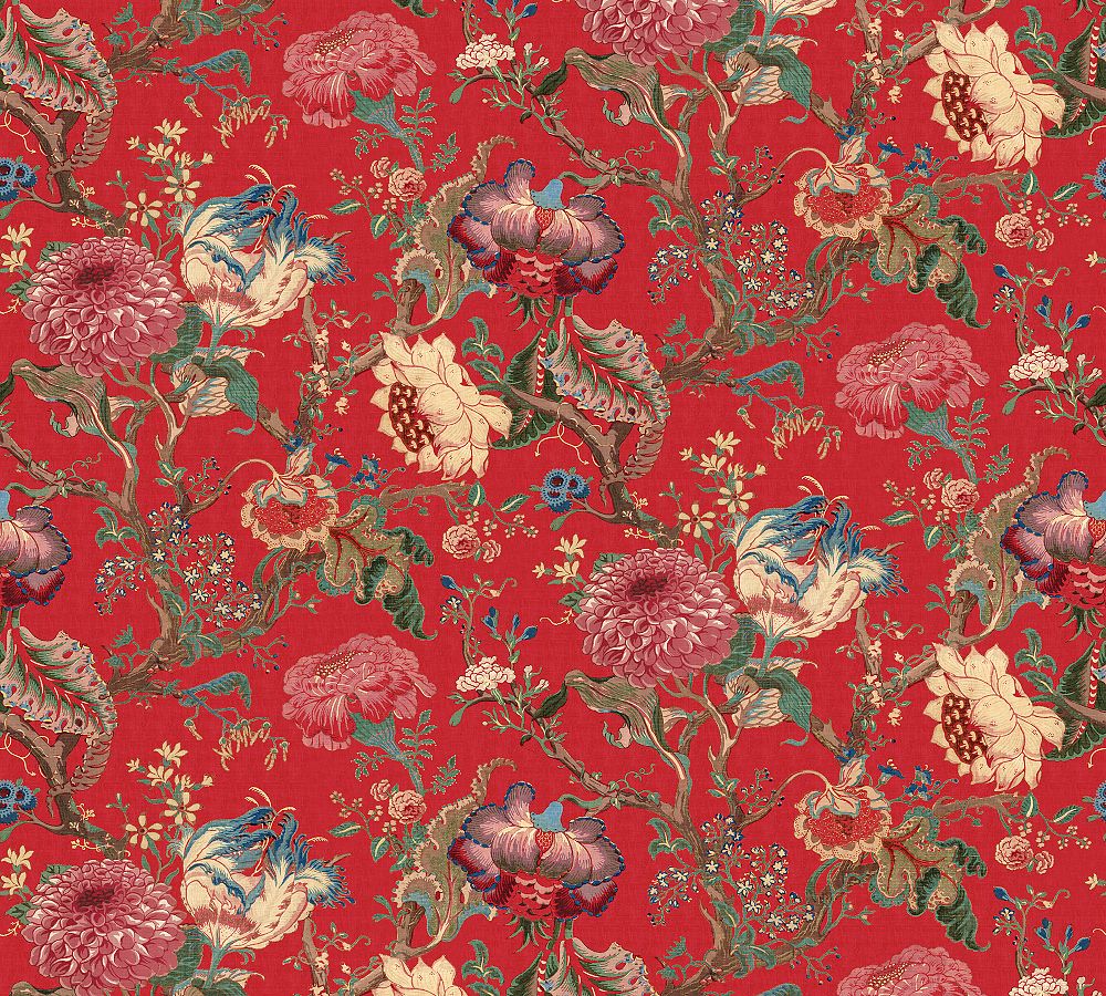 Dahlia Floral Wallpaper