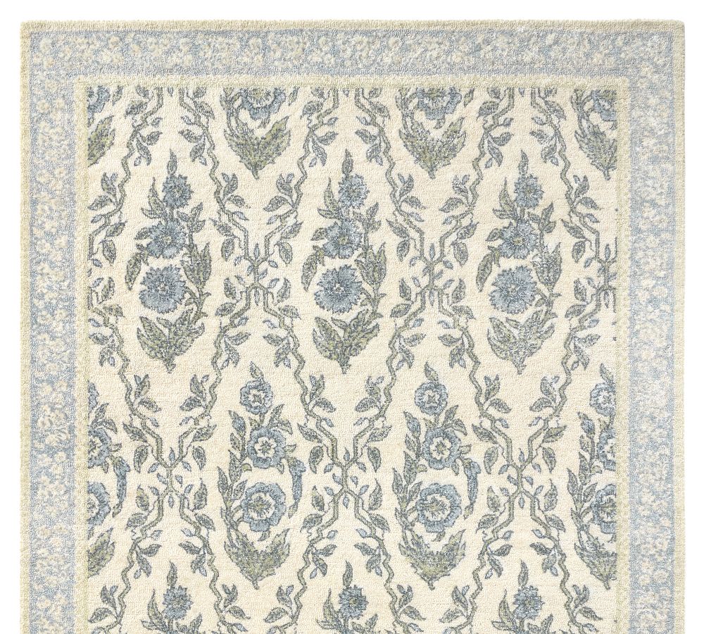 Roller Rabbit Trellis Floral Rug