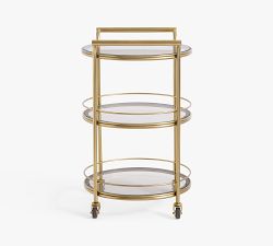 Three Tier Metal Bar Cart (20&quot;)