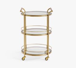 Three Tier Metal Bar Cart (20&quot;)