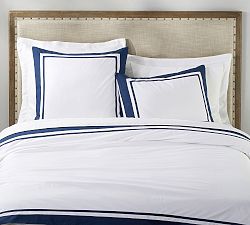 Open Box: Parker Organic Percale Duvet, Twin/Twin XL - Twilight