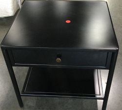 Open Box: Harmon Rectangular Metal End Table, 20&quot; - Black