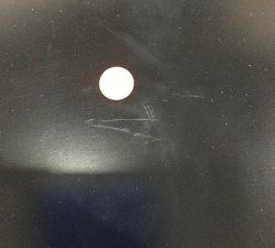 Open Box: Harmon Rectangular Metal End Table, 20&quot; - Black