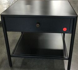 Open Box: Harmon Rectangular Metal End Table, 20&quot; - Black