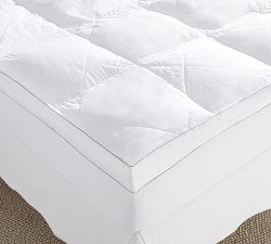 Open Box: Premium 4" Down Alternative Fiberbed with Skirt, King