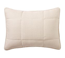 Open Box: European Flax Linen Waffle Comforter Sham, Standard Set of 2 - Rosewater