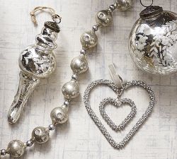 Mercury Glass Ball Garland