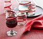 Red Ribbon Handcrafted Goblets - Set of 6
