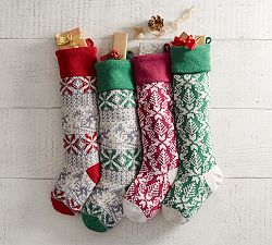 Fair Isle Print Stocking