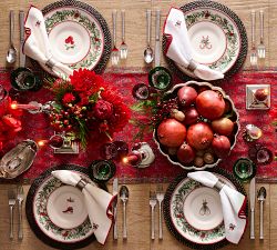 Holiday Classics Appetizer Plates - Mixed Set of 8