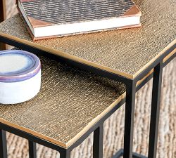 Greyson Rectangular Metal Nesting End Table