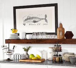Rustic Wood Floating Shelves