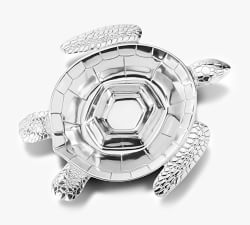Cast Aluminum Turtle Chip and Dip Serving Tray