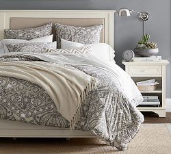 Chevron Crewel Embroidered Lumbar Pillow Cover