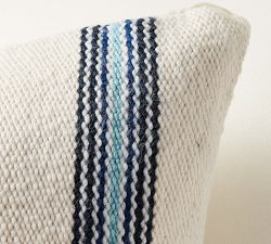 Modern Farmhouse Variegated Striped Outdoor Pillow