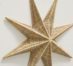 Woven Stars Wall Art - Set of 3