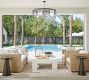 Easton Outdoor Recycled Glass Round Chandelier (40&quot;)