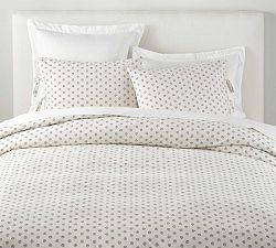 The Emily &amp; Meritt Folk Dot Tumbled&#160; Organic Cotton Duvet Cover &amp; Shams