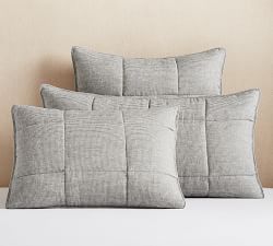 European Flax Linen Waffle Comforter