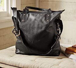 Pebble Leather Tote Bag