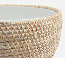 Tava Handwoven Rattan Serving Bowl