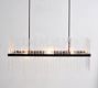 Sander Staggered Glass Rectangular Chandelier (13&quot;)