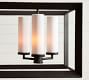 Sonora Outdoor Milk Glass Linear Chandelier (40&quot;)