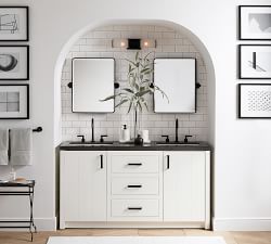 Vintage Rounded Rectangular Pivot Mirror