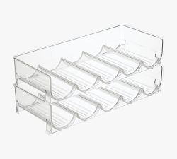 Clear Plastic Storage Bottle &amp; Can Bin Sets