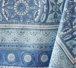 Nila Medallion Block Print Tablecloth