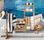 Teak Outdoor Pool Float Storage
