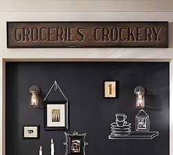 Groceries &amp; Crockery Sign