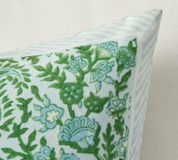 Jolora Reversible Floral Block Print Outdoor Pillow